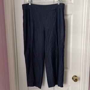 NIC+ZOE wide leg cropped trouser size 14